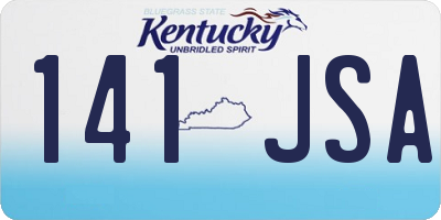 KY license plate 141JSA