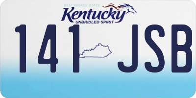 KY license plate 141JSB