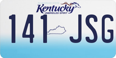 KY license plate 141JSG