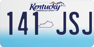KY license plate 141JSJ