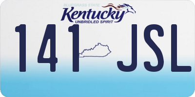 KY license plate 141JSL