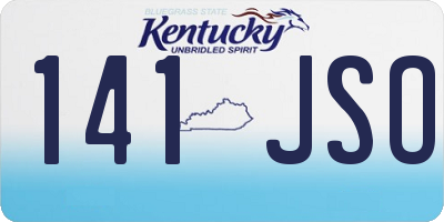 KY license plate 141JSO
