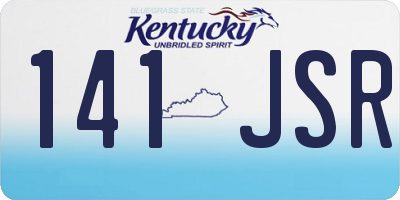 KY license plate 141JSR