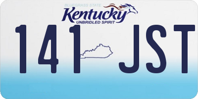 KY license plate 141JST
