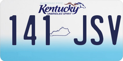 KY license plate 141JSV