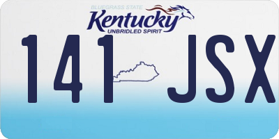 KY license plate 141JSX