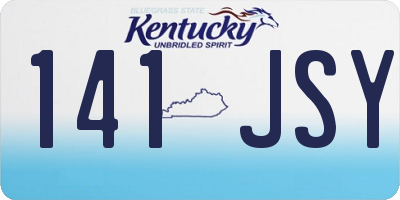 KY license plate 141JSY