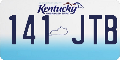 KY license plate 141JTB
