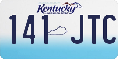 KY license plate 141JTC