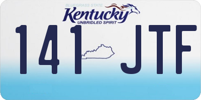 KY license plate 141JTF