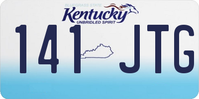 KY license plate 141JTG