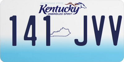 KY license plate 141JVV