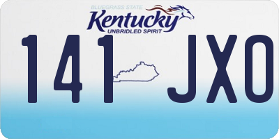 KY license plate 141JXO