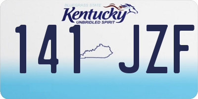 KY license plate 141JZF
