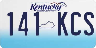 KY license plate 141KCS