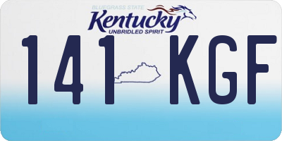 KY license plate 141KGF