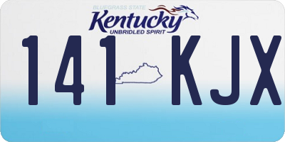 KY license plate 141KJX