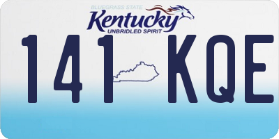 KY license plate 141KQE