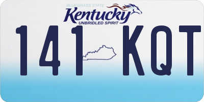 KY license plate 141KQT