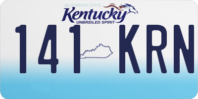 KY license plate 141KRN