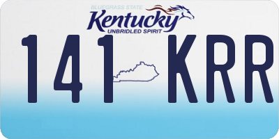 KY license plate 141KRR