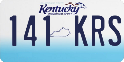 KY license plate 141KRS
