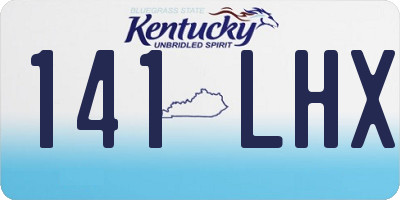KY license plate 141LHX