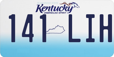 KY license plate 141LIH