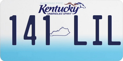 KY license plate 141LIL