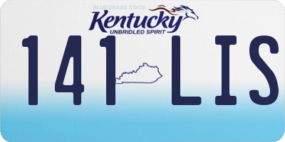 KY license plate 141LIS