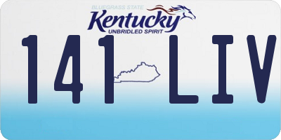 KY license plate 141LIV