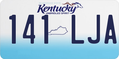 KY license plate 141LJA