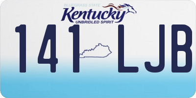 KY license plate 141LJB