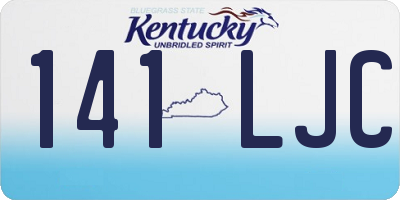 KY license plate 141LJC