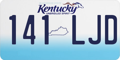 KY license plate 141LJD