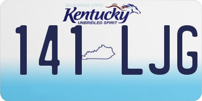 KY license plate 141LJG
