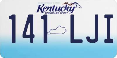 KY license plate 141LJI