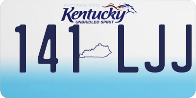 KY license plate 141LJJ
