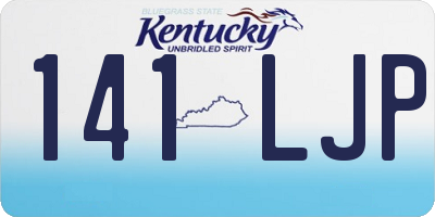 KY license plate 141LJP