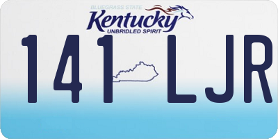 KY license plate 141LJR