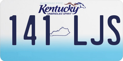 KY license plate 141LJS