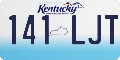 KY license plate 141LJT