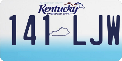 KY license plate 141LJW