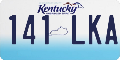 KY license plate 141LKA