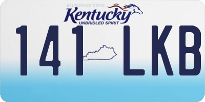 KY license plate 141LKB