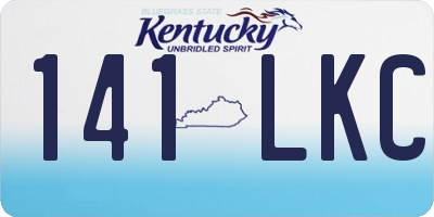 KY license plate 141LKC