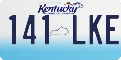KY license plate 141LKE