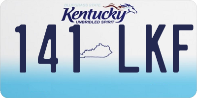 KY license plate 141LKF