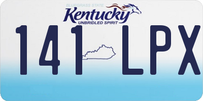 KY license plate 141LPX