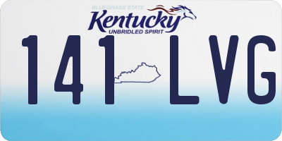 KY license plate 141LVG